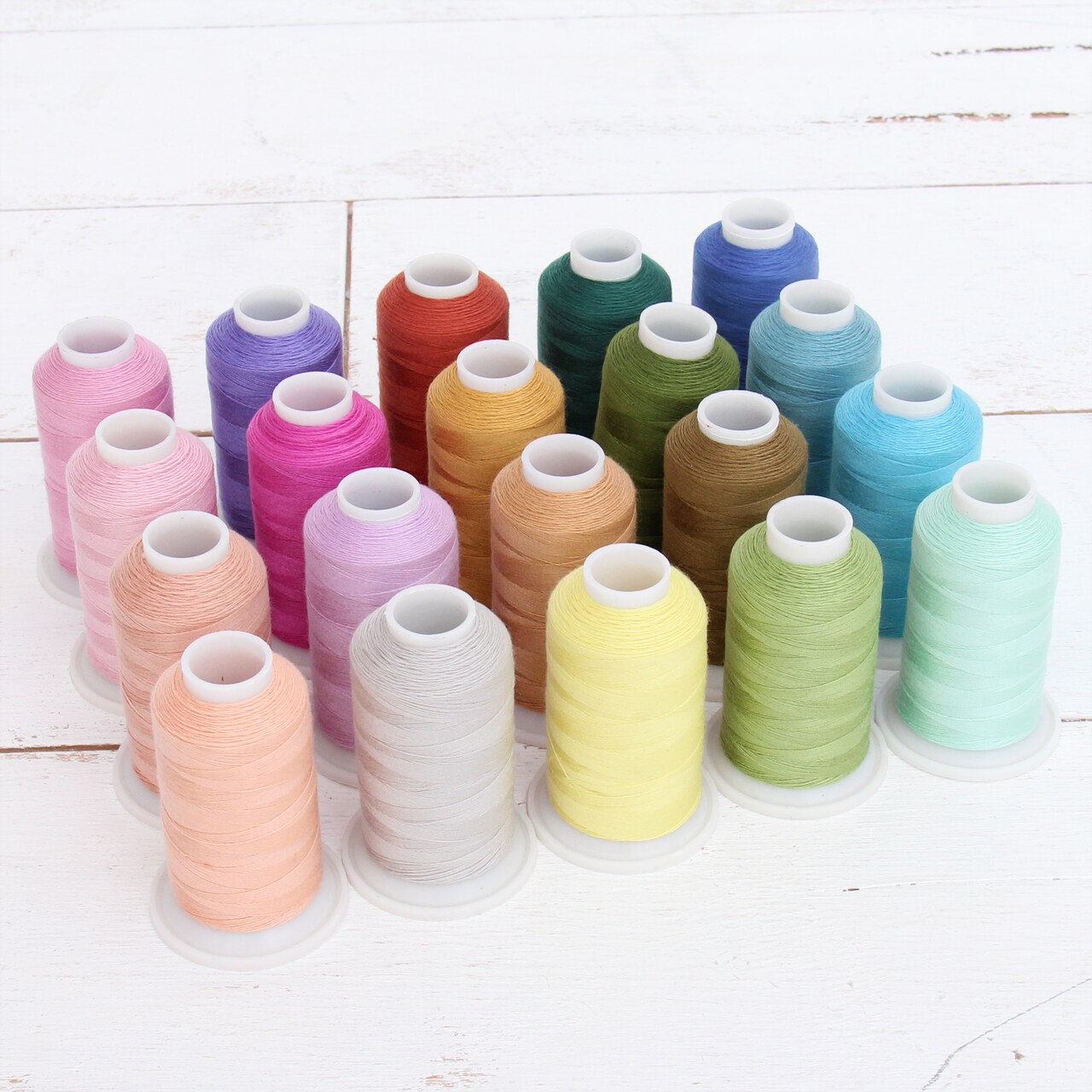 Threadart Polyester All-Purpose Sewing Thread Sets - 600m - Over 12 Sets Available - 50S/3 -For apparel, drapery, crafts and more